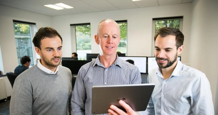 An app being reviewed by the OWA team on a tablet