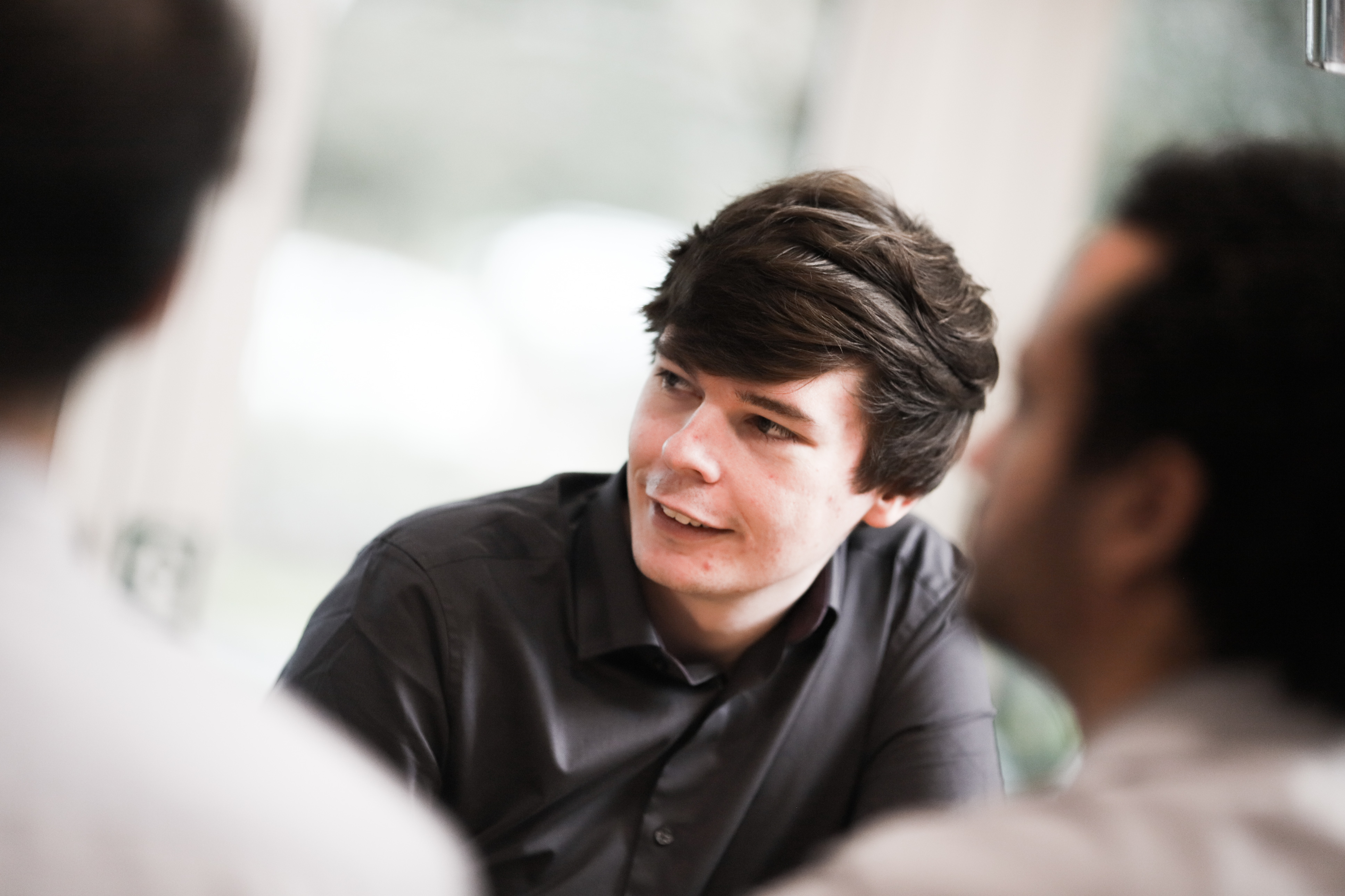 Team member talking
