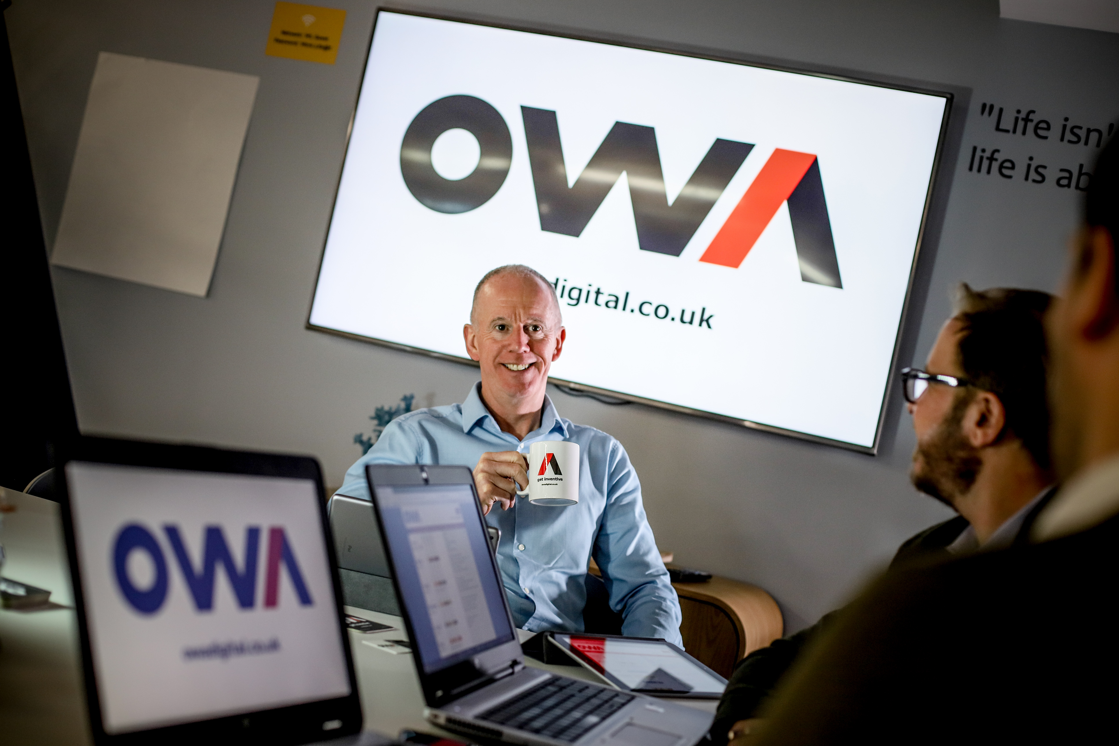 OWA team ready to meet client to discuss grant management project